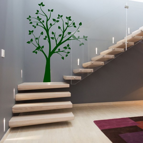 Exemple de stickers muraux: Arbre et Oiseaux